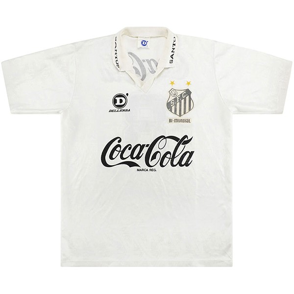 Camiseta Santos Primera Equipación Retro 1993 Blanco